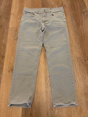 Faherty Stretch Terry 5 Pocket Pants Men’s 31 Iron Beige Gray